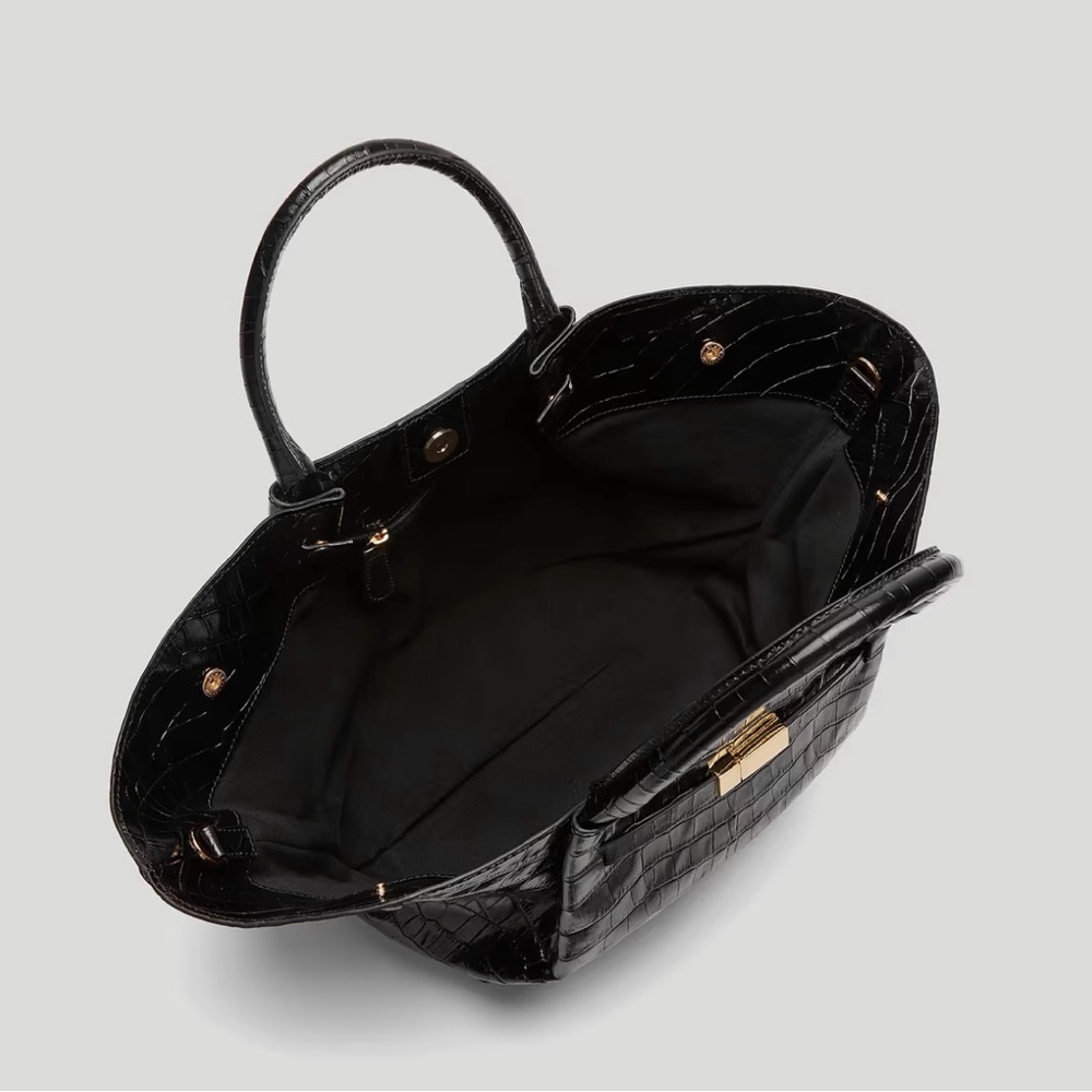 DeMellier New York Black Croc Tote - Picture 8 of 8